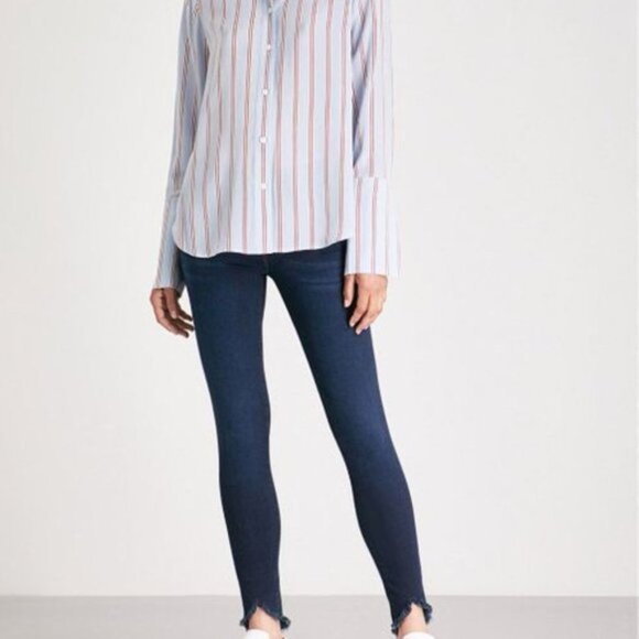 Frame Le Skinny De Jeanne Jeans In Blue Size 27 - Picture 2 of 11